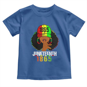 Afro Queen Toddler T Shirt Juneteenth 1865 TS01 Royal Blue Print Your Wear