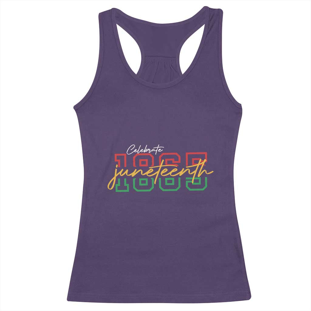 Black History Pride Racerback Tank Top Celebrate Juneteenth 1865 TS01 Purple Print Your Wear