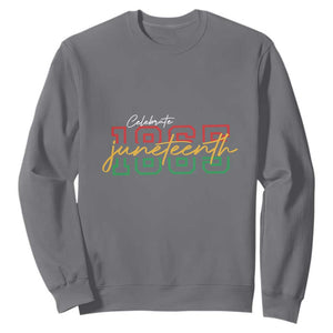 Black History Sweatshirt Celebrate Juneteenth 1865 TS01 Charcoal Printyourwear