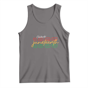 Black History Pride Tank Top Celebrate Juneteenth 1865 TS01 Deep Heather Print Your Wear