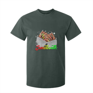 Juneteenth Celebration T Shirt For Kid Since 1865 Women Nails Butterflies TS01 Dark Forest Green Print Your Wear