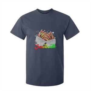 Juneteenth Celebration T Shirt For Kid Since 1865 Women Nails Butterflies TS01 Navy Print Your Wear