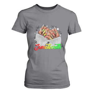 Juneteenth Celebration T Shirt For Women Since 1865 Women Nails Butterflies TS01 Charcoal Print Your Wear