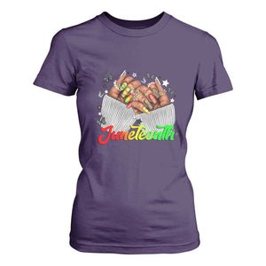 Juneteenth Celebration T Shirt For Women Since 1865 Women Nails Butterflies TS01 Purple Print Your Wear