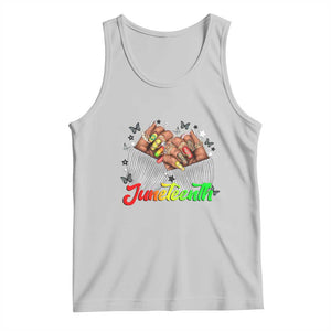 Juneteenth Celebration Tank Top Since 1865 Women Nails Butterflies TS01 Ash Print Your Wear