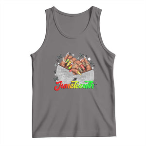 Juneteenth Celebration Tank Top Since 1865 Women Nails Butterflies TS01 Deep Heather Print Your Wear