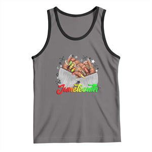 Juneteenth Celebration Tank Top Since 1865 Women Nails Butterflies TS01 Deep Heather Black Print Your Wear