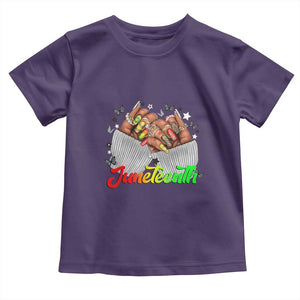Juneteenth Celebration Toddler T Shirt Since 1865 Women Nails Butterflies TS01 Purple Print Your Wear