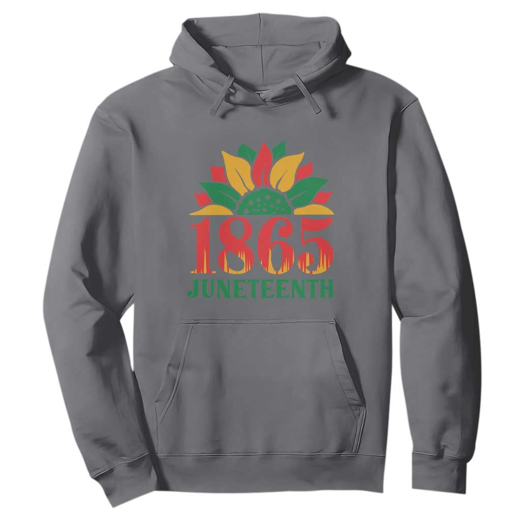 Sunflower Hoodie 1865 Juneteenth Celebrate African American Freedom Day for Women TS01 Charcoal Printyourwear