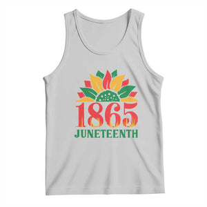 Juneteenth 1865 Sunflower Tank Top Celebrate African American Freedom Day TS01 Ash Print Your Wear