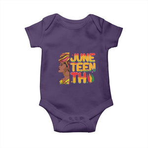 Juneteenth Black Woman Baby Onesie Black History African American Ladies TS01 Purple Print Your Wear