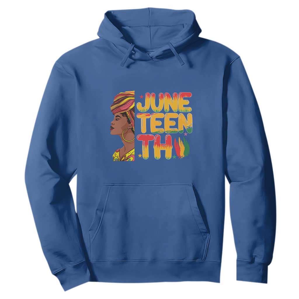 African Black History African American Ladies Juneteenth Hoodie TS01 Royal Blue Printyourwear