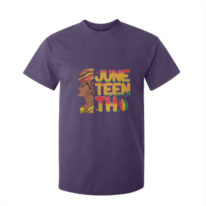 Juneteenth Black Woman T Shirt For Kid Black History African American Ladies TS01 Purple Print Your Wear