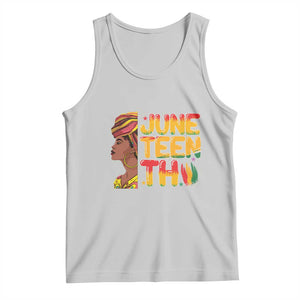 Juneteenth Black Woman Tank Top Black History African American Ladies TS01 Ash Print Your Wear