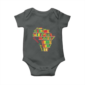 Education Is Freedom Baby Onesie African American History TS01 Dark Heather Print Your Wear