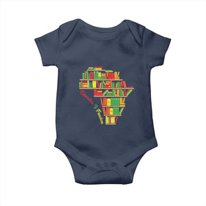 Education Is Freedom Baby Onesie African American History TS01 Navy Print Your Wear
