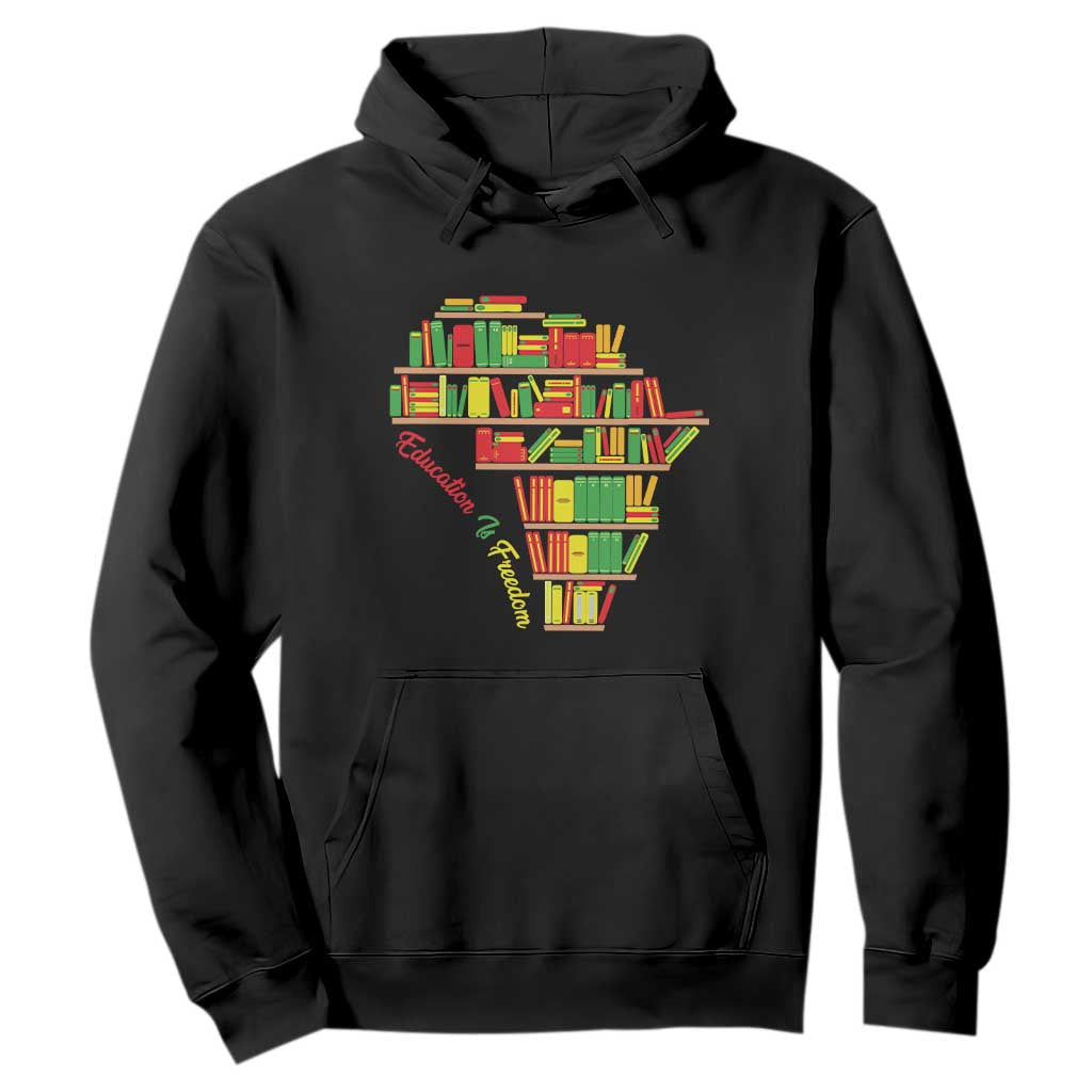 Juneteenth Hoodie Education Is Freedom TS01 Black Printyourwear