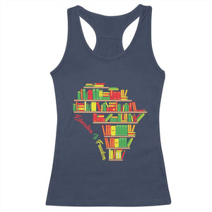 Education Is Freedom Racerback Tank Top African American History TS01 Navy Print Your Wear