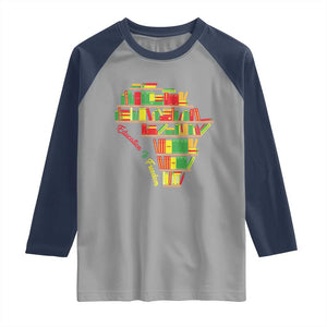 Education Is Freedom Raglan Shirt African American History TS01 Sport Gray Navy Print Your Wear