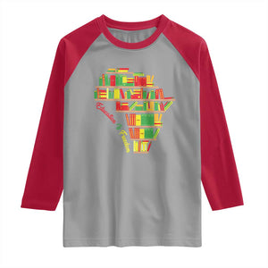 Education Is Freedom Raglan Shirt African American History TS01 Sport Gray Red Print Your Wear