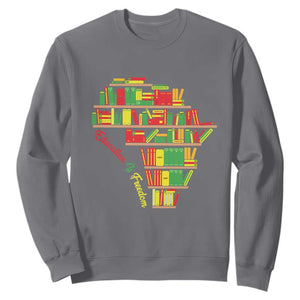 Juneteenth Sweatshirt Education Is Freedom TS01 Charcoal Printyourwear