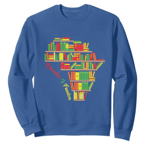 Juneteenth Sweatshirt Education Is Freedom TS01 Royal Blue Printyourwear