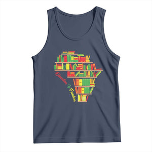 Education Is Freedom Tank Top African American History TS01 Navy Print Your Wear