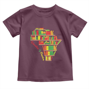 Education Is Freedom Toddler T Shirt African American History TS01 Maroon Print Your Wear