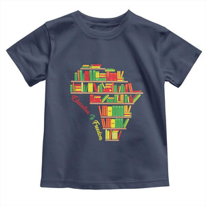 Education Is Freedom Toddler T Shirt African American History TS01 Navy Print Your Wear
