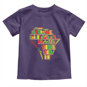 Education Is Freedom Toddler T Shirt African American History TS01 Purple Print Your Wear