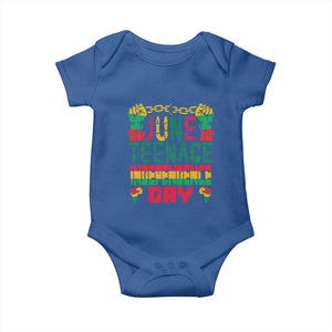 Juneteenth 1865 Independence Day Baby Onesie TS01 Royal Blue Print Your Wear