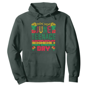 Independence Day Hoodie Juneteenth 1865 TS01 Dark Forest Green Printyourwear