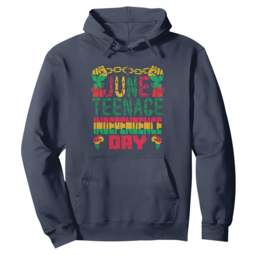 Independence Day Hoodie Juneteenth 1865 TS01 Navy Printyourwear