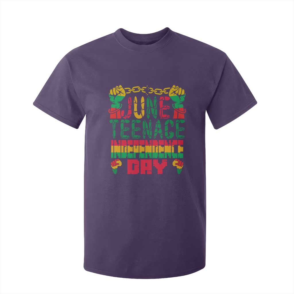 Juneteenth 1865 Independence Day T Shirt For Kid TS01 Purple Print Your Wear