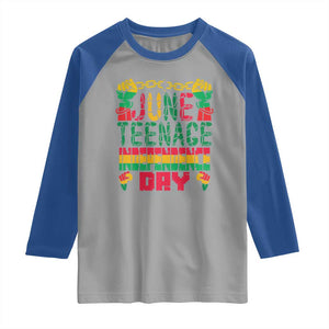 Juneteenth 1865 Independence Day Raglan Shirt TS01 Sport Gray Royal Print Your Wear