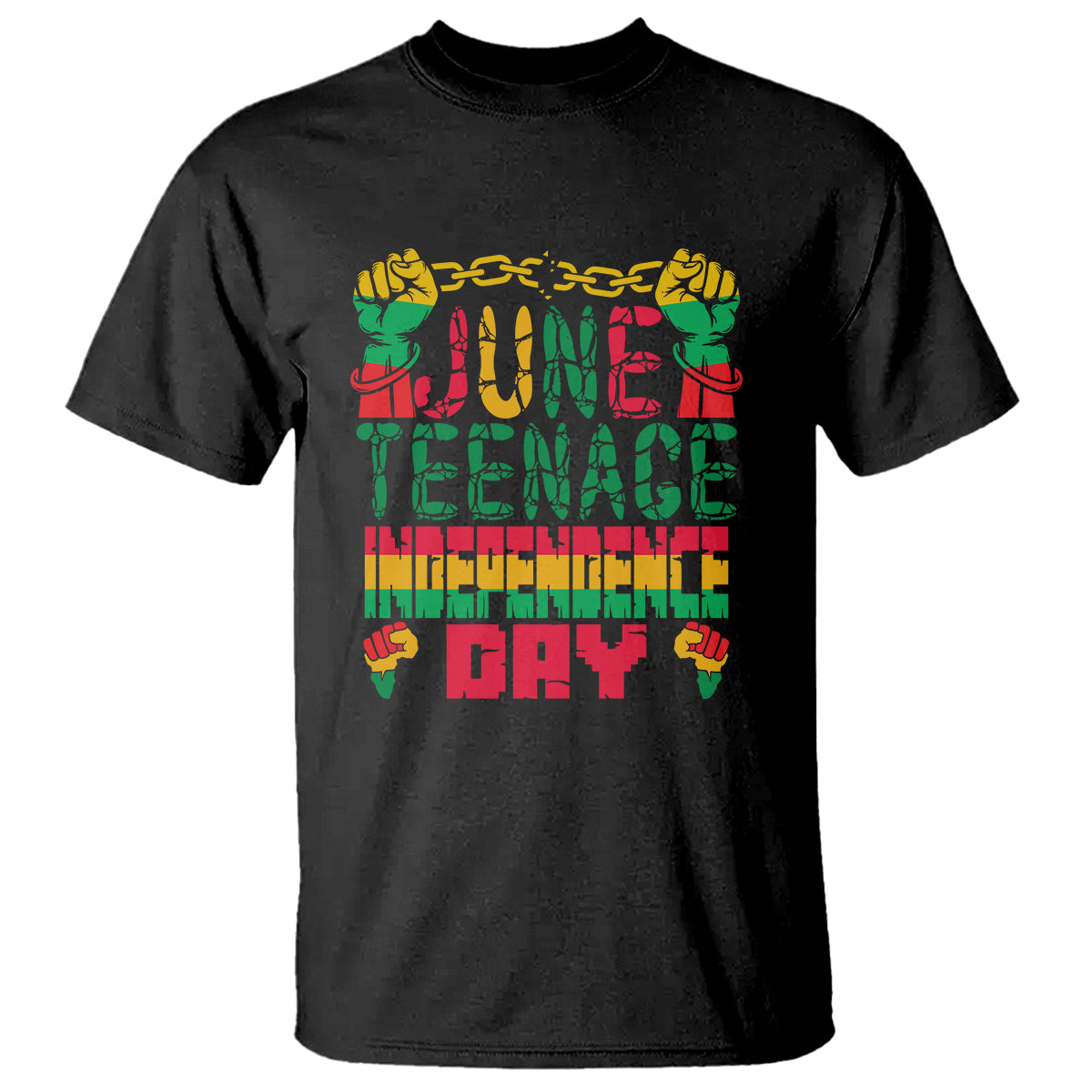 Independence Day T Shirt Juneteenth 1865 TS01 Black Printyourwear