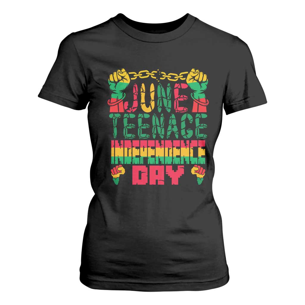 Juneteenth 1865 Independence Day T Shirt For Women TS01 Black Print Your Wear