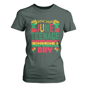 Juneteenth 1865 Independence Day T Shirt For Women TS01 Dark Forest Green Print Your Wear