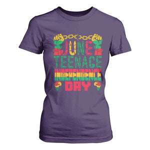 Juneteenth 1865 Independence Day T Shirt For Women TS01 Purple Print Your Wear