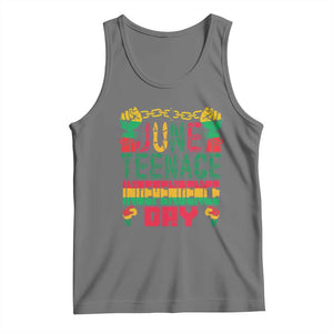 Juneteenth 1865 Independence Day Tank Top TS01 Black Heather Print Your Wear