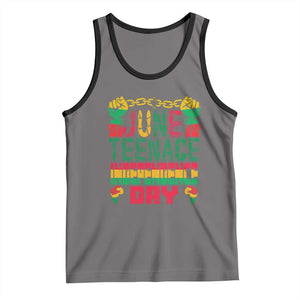 Juneteenth 1865 Independence Day Tank Top TS01 Deep Heather Black Print Your Wear