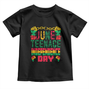 Juneteenth 1865 Independence Day Toddler T Shirt TS01 Black Print Your Wear