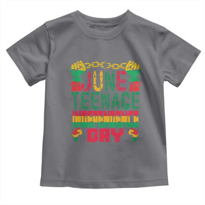 Juneteenth 1865 Independence Day Toddler T Shirt TS01 Charcoal Print Your Wear