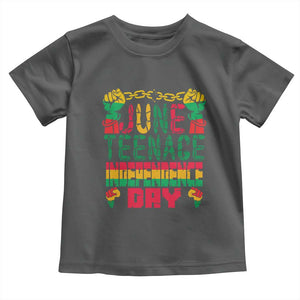 Juneteenth 1865 Independence Day Toddler T Shirt TS01 Dark Heather Print Your Wear