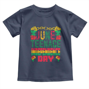 Juneteenth 1865 Independence Day Toddler T Shirt TS01 Navy Print Your Wear
