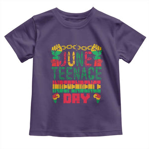 Juneteenth 1865 Independence Day Toddler T Shirt TS01 Purple Print Your Wear