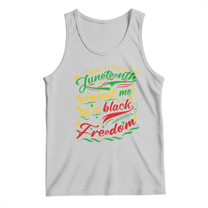 Black History Pride Tank Top Juneteenth Reminds Me Of a Black Freedom TS01 Ash Print Your Wear