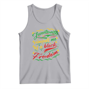 Black History Pride Tank Top Juneteenth Reminds Me Of a Black Freedom TS01 Athletic Heather Print Your Wear
