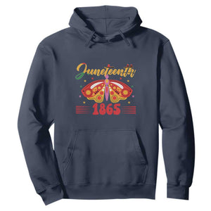 Butterfly Theme Hoodie Juneteenth 1865 TS01 Navy Printyourwear
