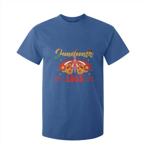 Juneteenth 1865 Butterfly T Shirt For Kid TS01 Royal Blue Print Your Wear